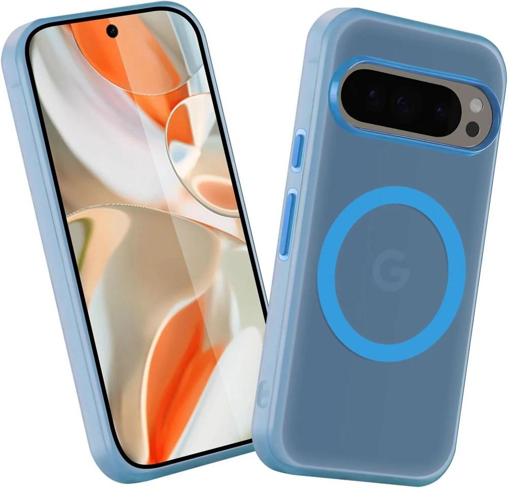 Google Pixel 9A 9 Pro XL Magsafe Cute Translucent Candy Color Matte Magnetic Shockproof Case for Google 8A 8 9 Pro XL