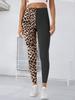 Pocket Style High-Waisted Yoga Pants Women's Leopard Print Fitness High-Stretch Butt-Lifting Sports Leggings