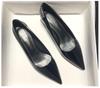 2025 Women's Black Patent Leather Low Heel Pointed Toe Work Shoes - Versatile & Simple Design