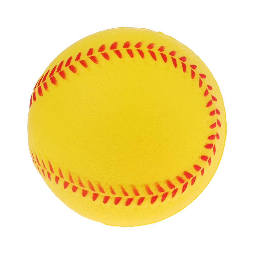 4x Safety Baseball Practice Training PU Softball Team Game Yellow