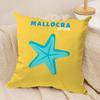 Travel Vacation Series Cushion Cover Silky Short Plush Invisible Zipper Dustproof Sofa Pillow Case For Home Decor