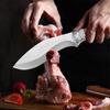 Cuchillo de Deshuesar Carnicero Acero Inoxidable Carne Pescado Frutas Verduras Cortar en Pedazos Rebanar Cuchillo de Chef de Cocina Cuchillo Carnicero con Funda