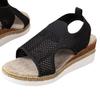 Fish Mouth Sandals Casual Hollowed Out Beach Sandals Women's Heel White