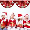 Christmas Outdoor Fan-shaped Flag Banner Christmas Decor for Home 2023 Cristmas Drop Ornament Xmas Navidad Gift New Year 2024