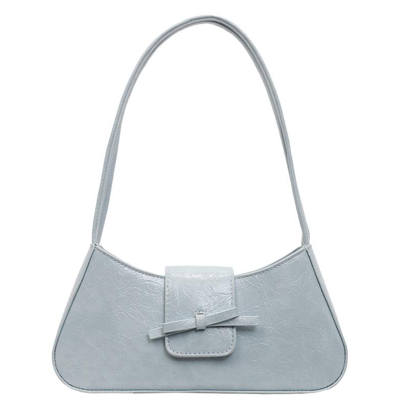 

Сумка подмышку Женская Повседневная Универсальная Однотонная Повседневная Сумка через плечо синий