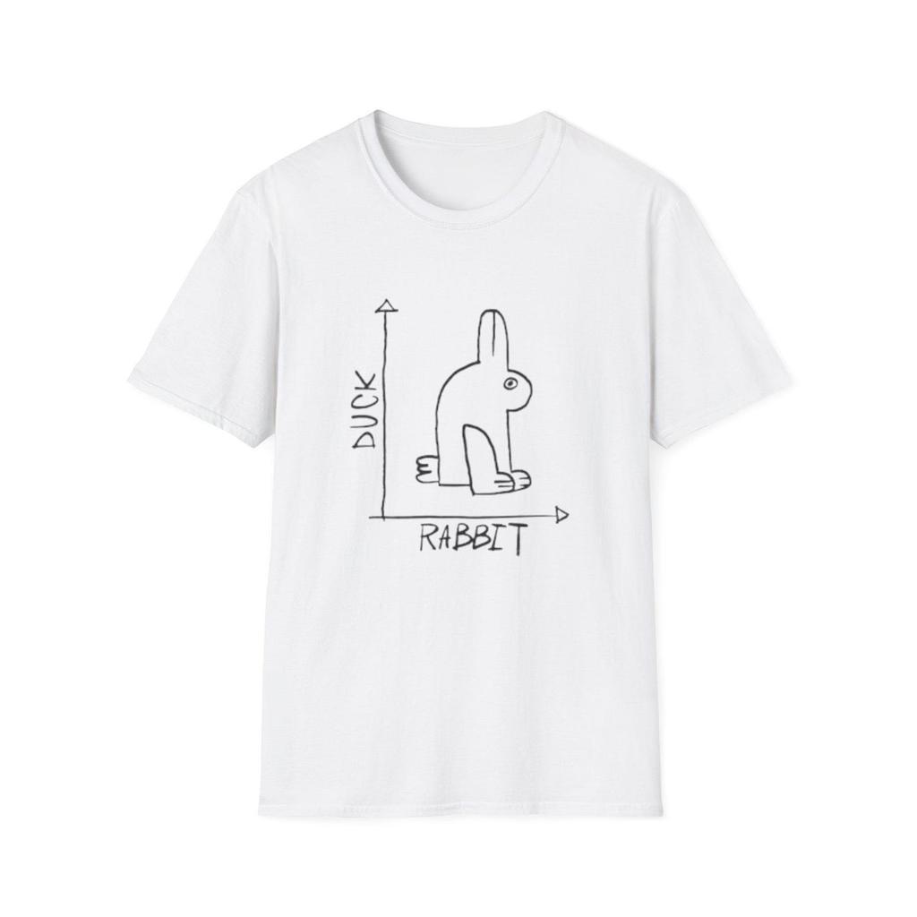 Duck Rabbit Optical Funny Trending llusion T-Shirt | Conversation Starter Tee