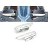 Chrome Lower Half Mirror Covers Compatible with 2007-2013 Silverado & Sierra 1500, 2007-2014 Silverado & Sierra 2500HD-3500HD, Tahoe, Yukon, Suburban
