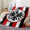 1PC Frankfurt Football Print Flannel Blanket, High quality All Seasons, Home Decor, Warmth and Comfort, Perfect for Christmas Gifts