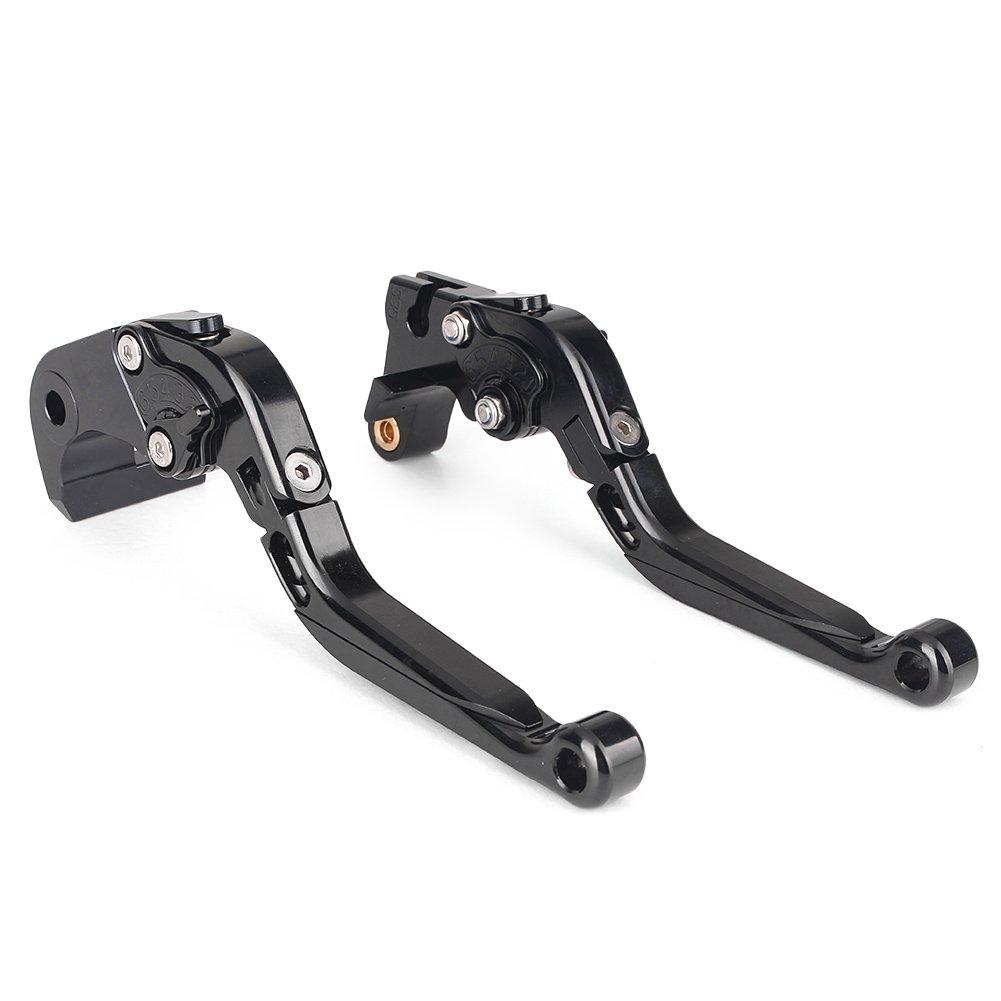 Mallofusa Motorcycle Brake Clutch Lever Set Adjuster Folding Telescopic 6 Level Adjustment Genuine Replacement