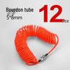 8mm High-Pressure Spiral Air Hose with Quick Connect for Air Compressors (5*8)