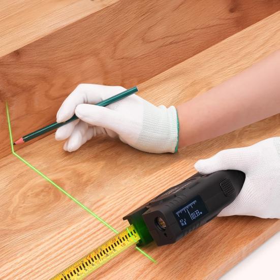 Digital Tape Measure Digital Display Compact Portable Rechargeable Professional Accurate Tape Measuring Tool