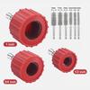 Copper Pipe Cleaner Set For Power Drill, Tube Cleaning Brush, Cleans Copper Pipes Tubes And Fittings For Soldering