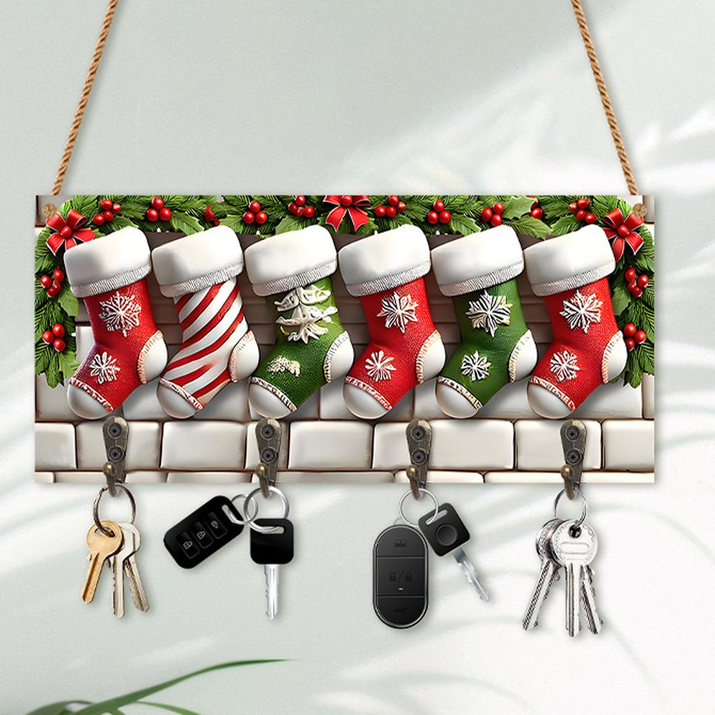 Vintage vánoční dekorace, Vánoční plátno nástěnná malba, Retro zimní Vánoce, Vhodné do koupelny, ložnice, obývacího pokoje, garáže