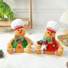 Light-Up Gingerbread Man Christmas Decoration Ornaments for Desktop & Window Display
