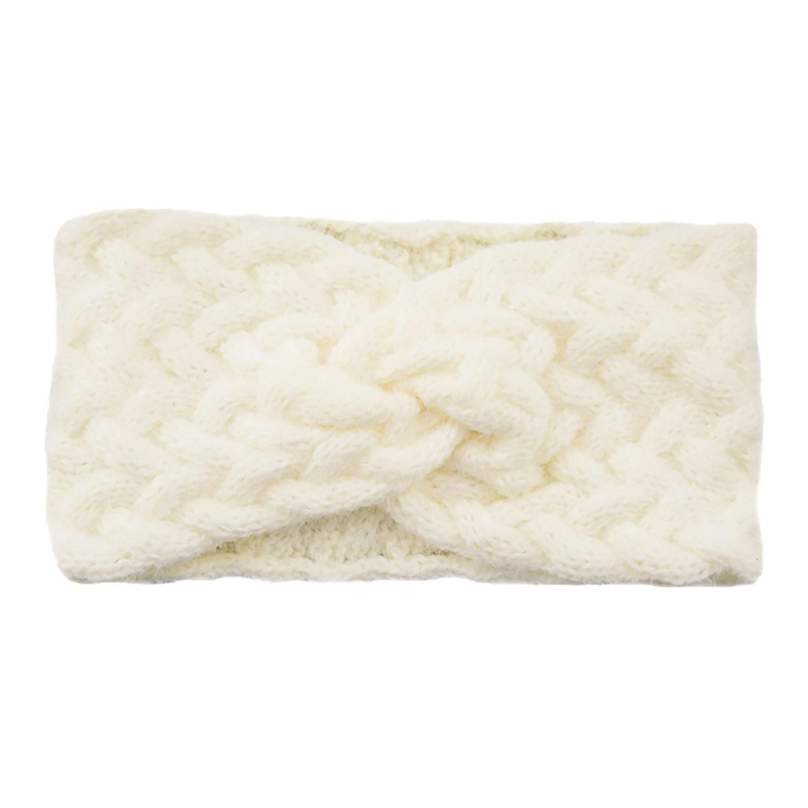 

Модная женская однотонная спортивная повязка для волос на голову, термальная повязка для волос для девочек One Size белый