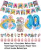 Cartoon Amazing World Birthday Party Decorations Gum&balles Balloon Banner Cake Topper  Rabbit Cat Anime Backdrop Kid Favor Gift