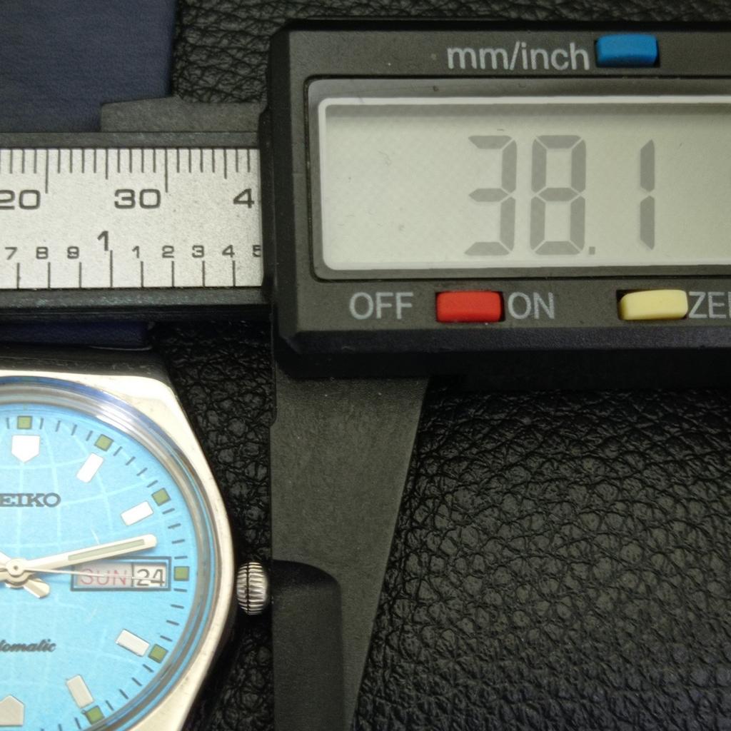 AUTOMATIC VINTAGE SEIKO JAPAN 6309A MENS SKY BLUE COLOR DIAL WATCH a701249-5 R206a-a701249