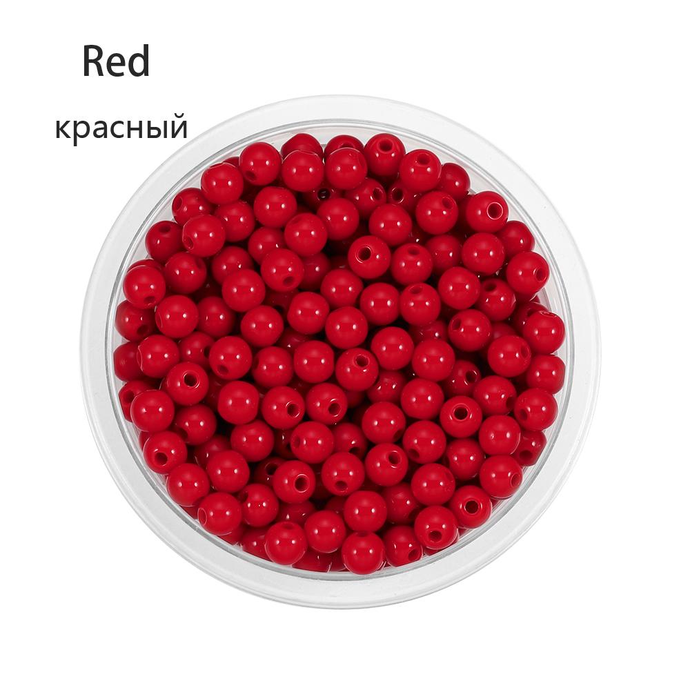10-200pcs Mixed Acrylic Plastic Smooth Round Ball Spacer Beads 6 8 10 12MM Pick Size For Jewelry Making Accessories