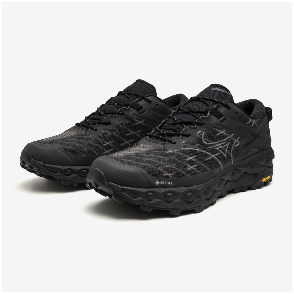 Mizuno Wave Mujin LS GTX Waterproof Perfect for and Size 2E Gore-Tex Sneakers, Commuting, School, Lifestyle, Stylish, Black, 26.0 Cm,