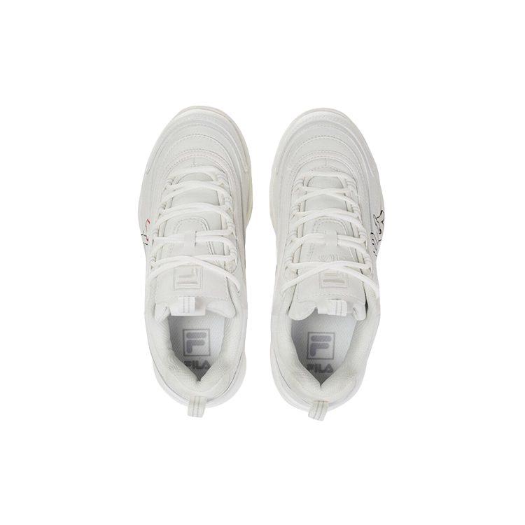 Fila Ray Textile, Synthetic Leather Low Top Casual Shoes Men's Ecru 1RM01149E_926