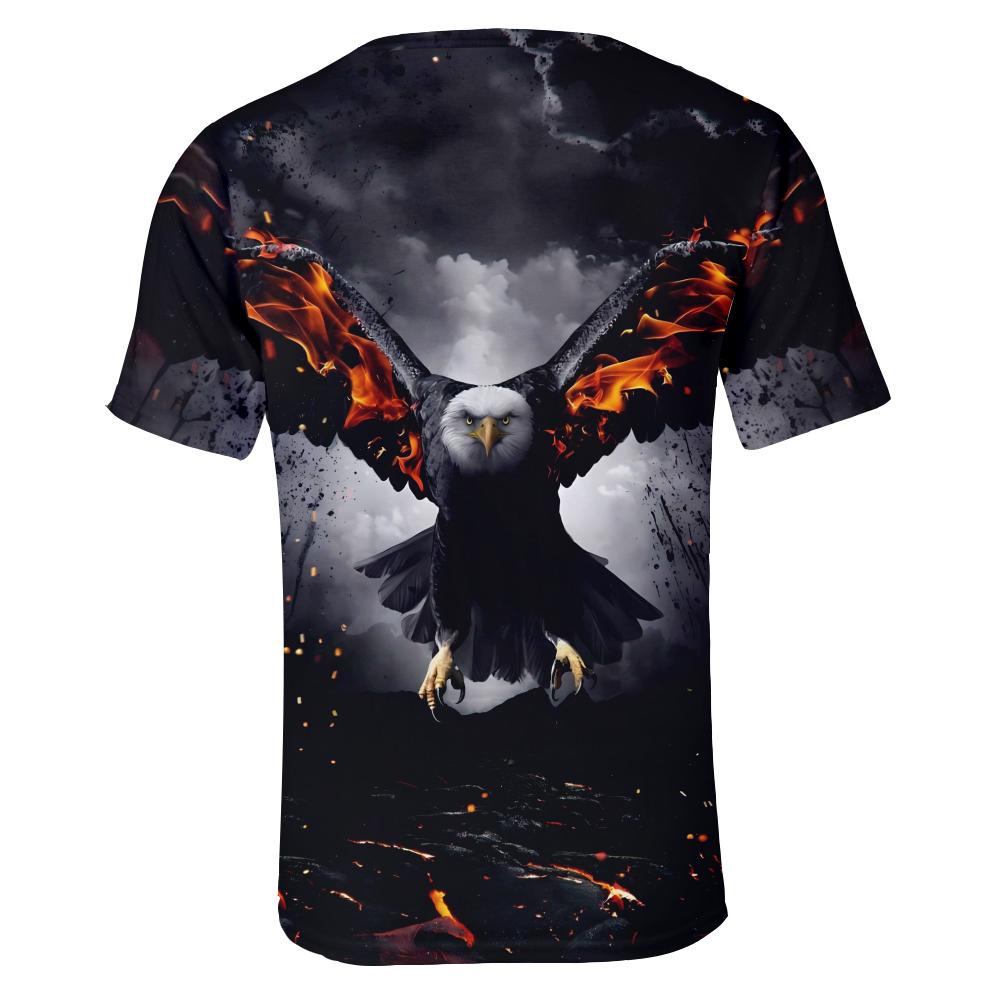 Eagle 3D Printed Shirt Funny Men Dad Clothes
