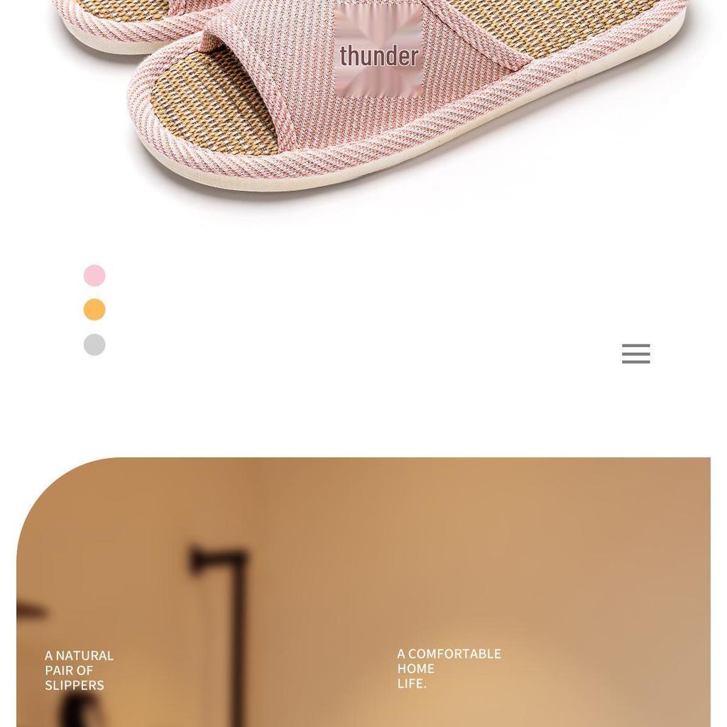 Men's Luxury Breathable Linen Slippers - 2025 Summer Non-Slip Casual Style