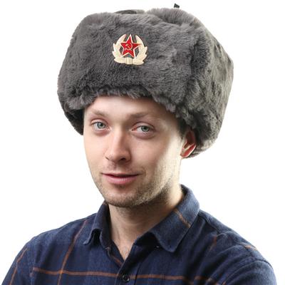 Woolen Outdoor Cold Protection Thickened Velvet Men's and Women's Winter Warm Ear Protection Cotton Hat