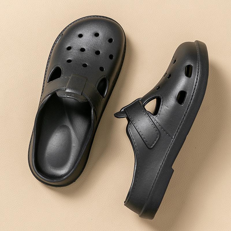 Dámské zahradní pantofle s tlustou protiskluzovou podrážkou - Odnímatelné pohodlí pro letní plážové a venkovní použití