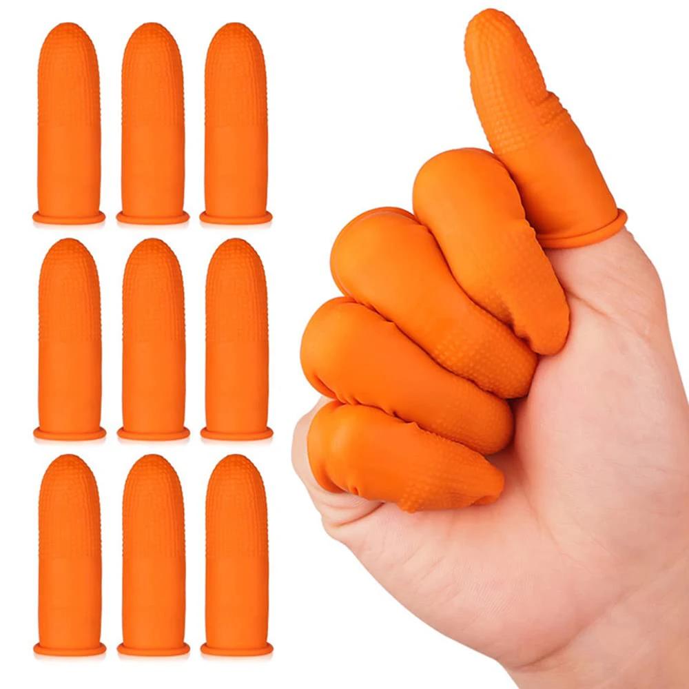 S/M/L Disposable Finger Cover Anti-static Fingertips Protector Gloves Rubber Home Non-slip Cleaning Tools Industry Finges Cots