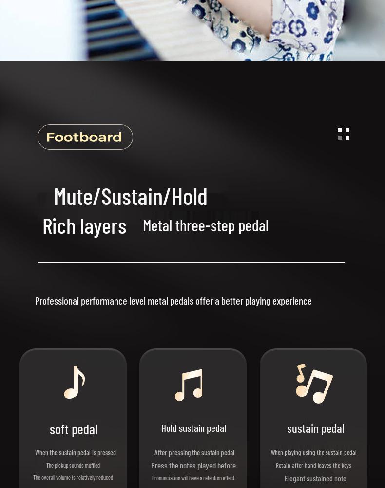 Multifunctional Intelligent 88-Key Weighted Hammer Upright Electronic Piano for Adults