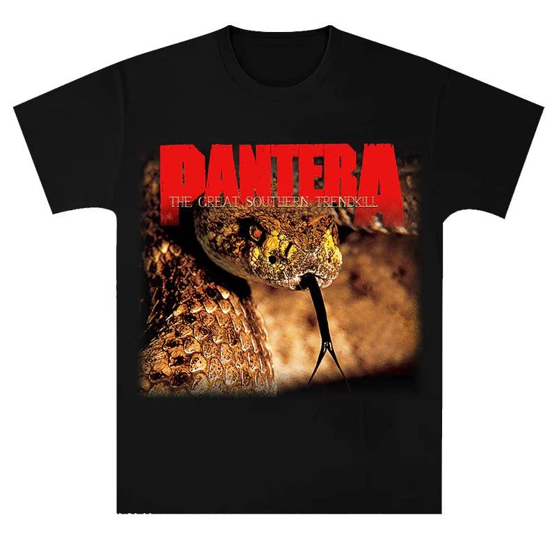 Pantera Pandora Dark Rock Punk Casual TShirt for Men and Women Luxury Brand Top  2026 New Band