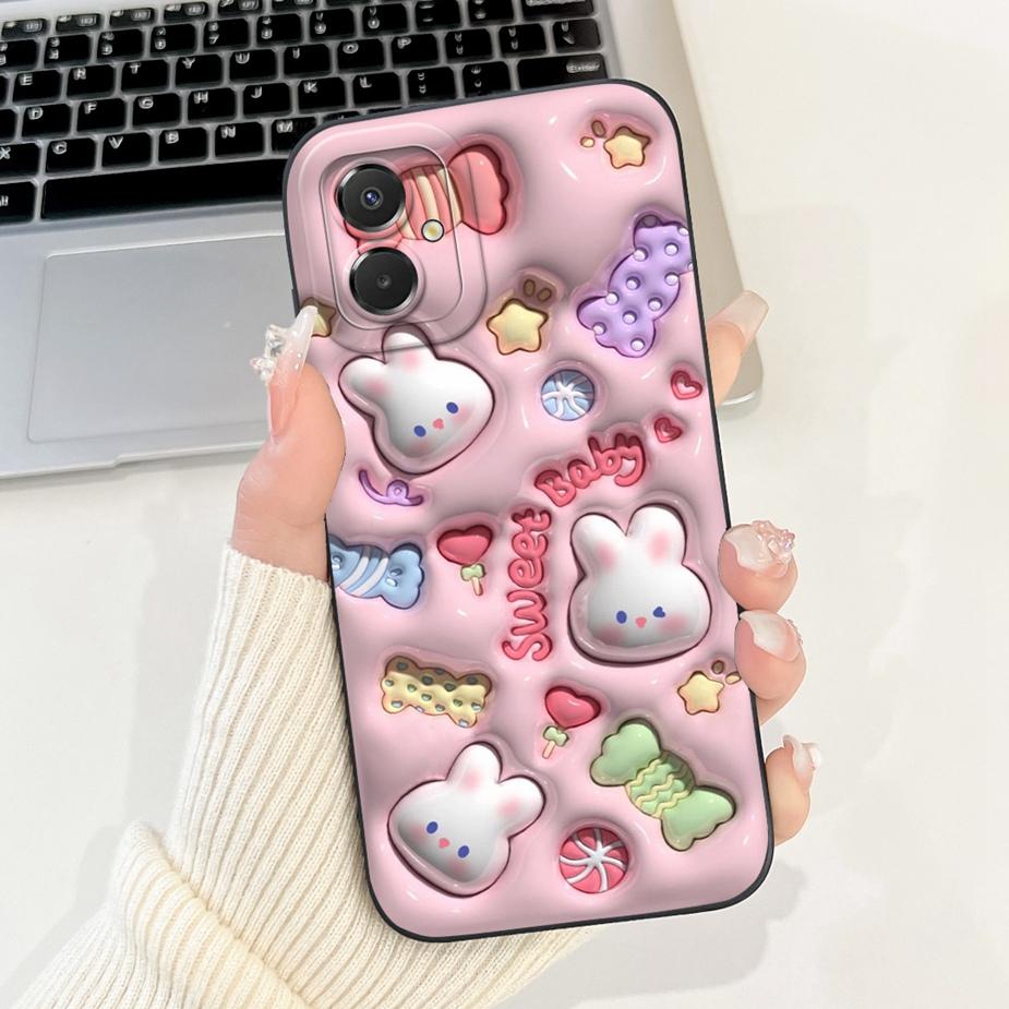 For Samsung Galaxy A07 4G Case SM-A175F Cute Cartoon Cover Shockproof Soft TPU Phone Case For Samsung A07 A 07 GalaxyA07 4G Bags