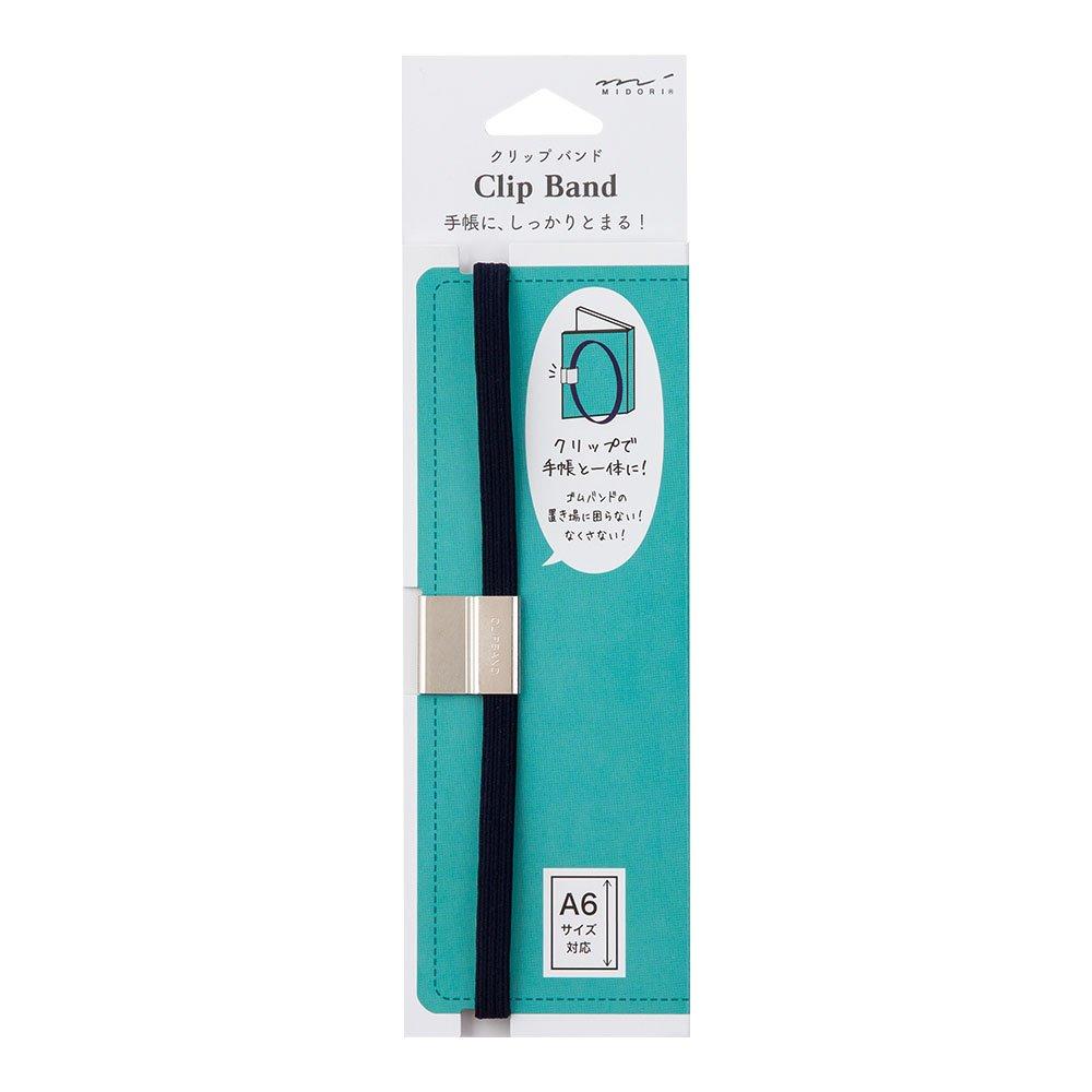 Midori Clip Band for A6 62309006 Size, Navy,
