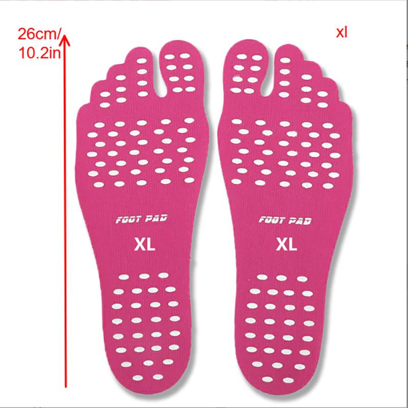 

Противоскользящие клейкие стельки Нескользящие Стик для босых ног Пляжная обувь Подушечки для ног Наклейка Силикагель Невидимая обувная подкладка Бассейн для плавания XL