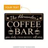 1pc Custom Coffee Bar Metal Sign Home Decor Waterproof Tin Sign