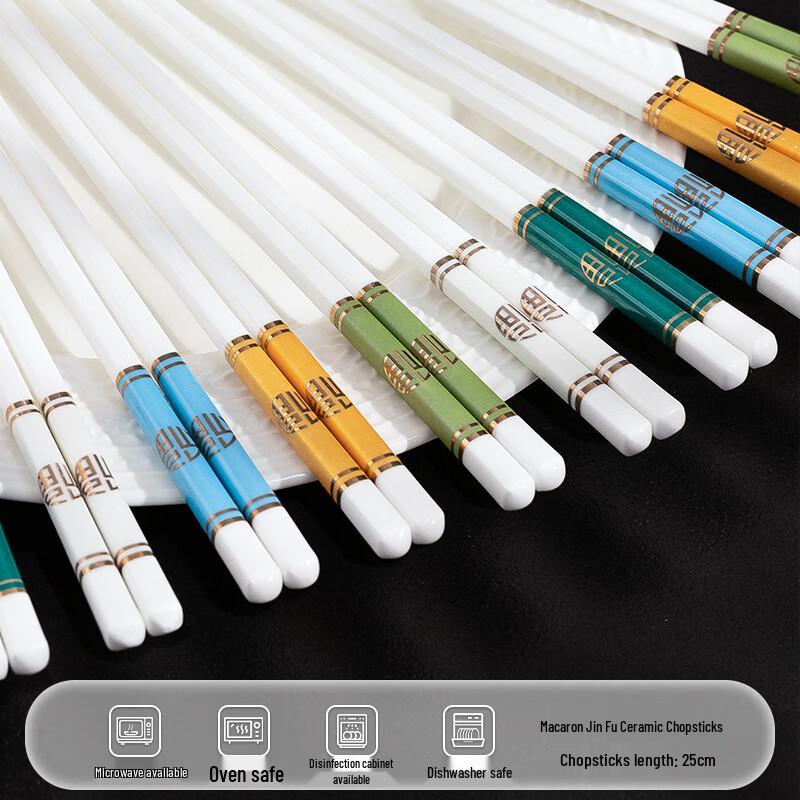 Golden Fortune High-Grade Ceramic Chopsticks