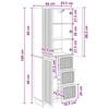 Cabinet Set 2 pcs 66 x 34.5 x 90 cm Particleboard