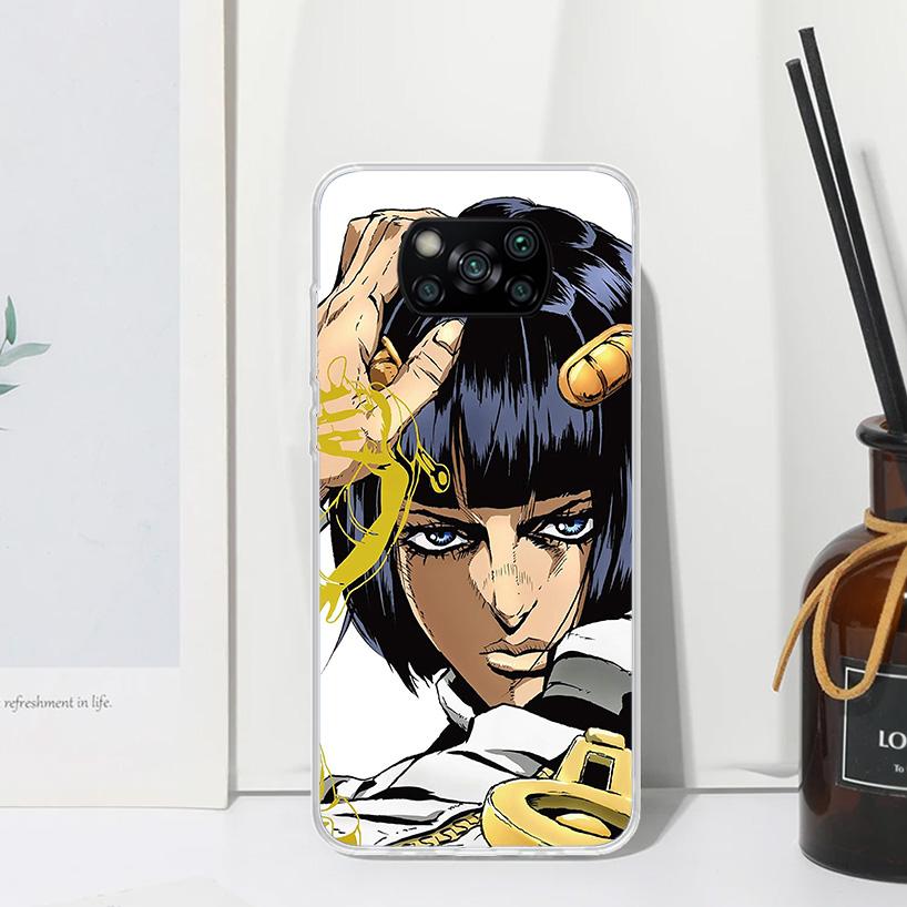 JoJo Adventure Bruno Buccellati Phone Case For Xiaomi Poco X7 X6 X5 M7 M8 Pro F7 Ultra Redmi 15C 15 13C 13 12C 12 10 10C 10A Art