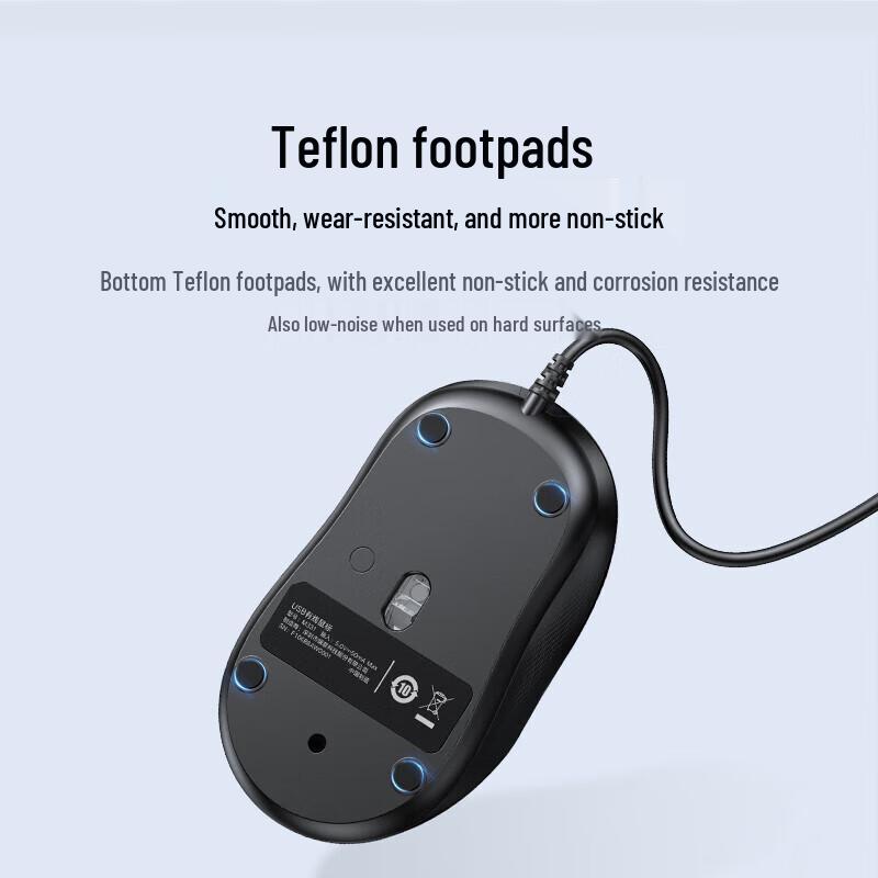 Mouse da Ufficio Cablato Silenzioso Ugreen