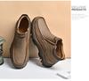 Men's Large Size Wear-Resistant Winter Leather Boots with Thick Sole