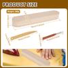 Tailor Clappers Wood Clapper Sewing Tool with Point Tuner and Seam Opener Smooth Sewing Clapper with Scale Practical Quilter