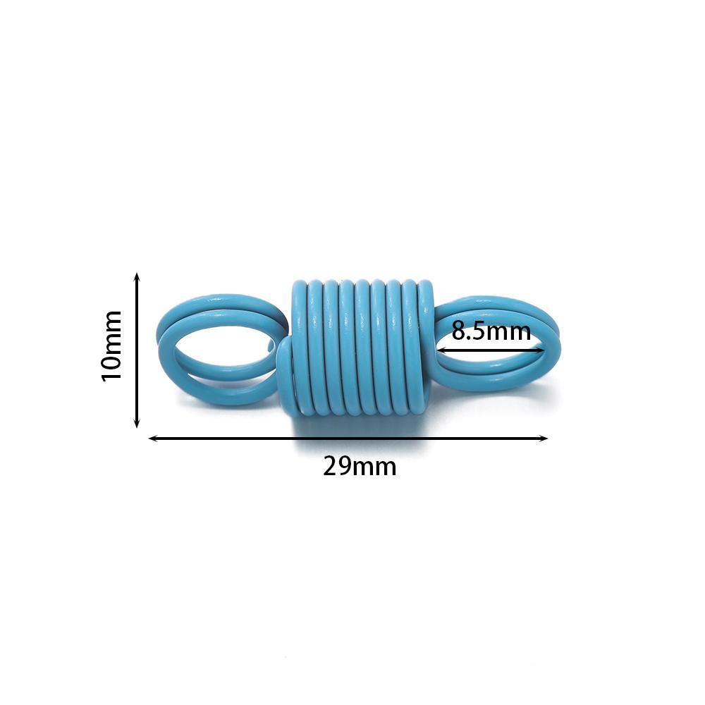 10 Stück/Los Federverschlüsse Kordel-Quetsch-Endkappen Verschlussverbinder Für DIY Lederarmband Halskette Schmuckherstellung Zubehör