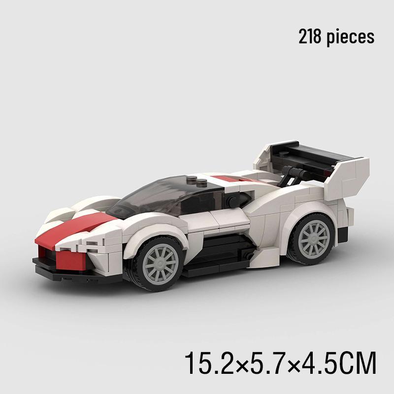 Children's Fashion Racing Car DIY Building Blocks Compatible with Lego Bricks Educational Toy