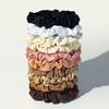10pcs/Set Girls Hair Accessories Fabric Loop Hair Rope Headwear Hair Bands Women Hair Tie Satin Silk Scrunchies Simple Hair Tie