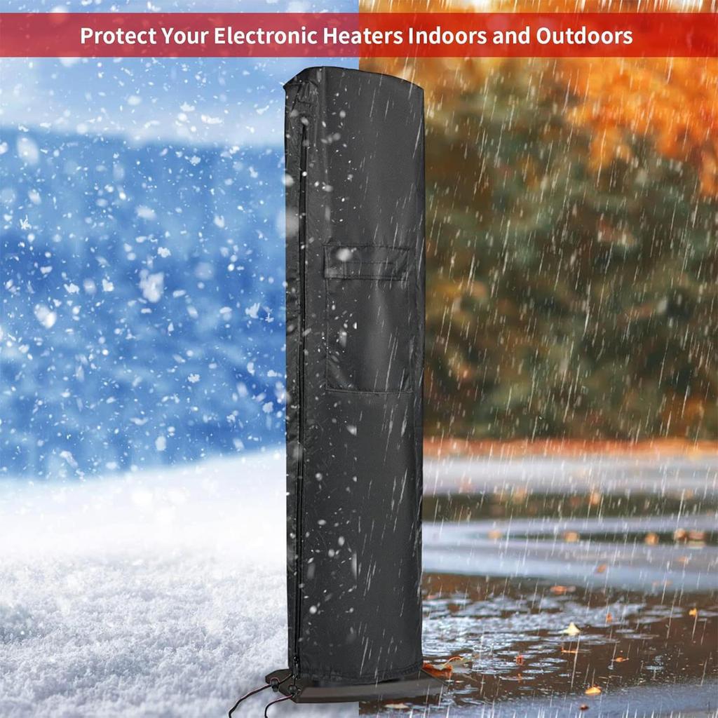 Patio Heater Cover Outdoor Electric Heaters Portable Weatherproof Garden