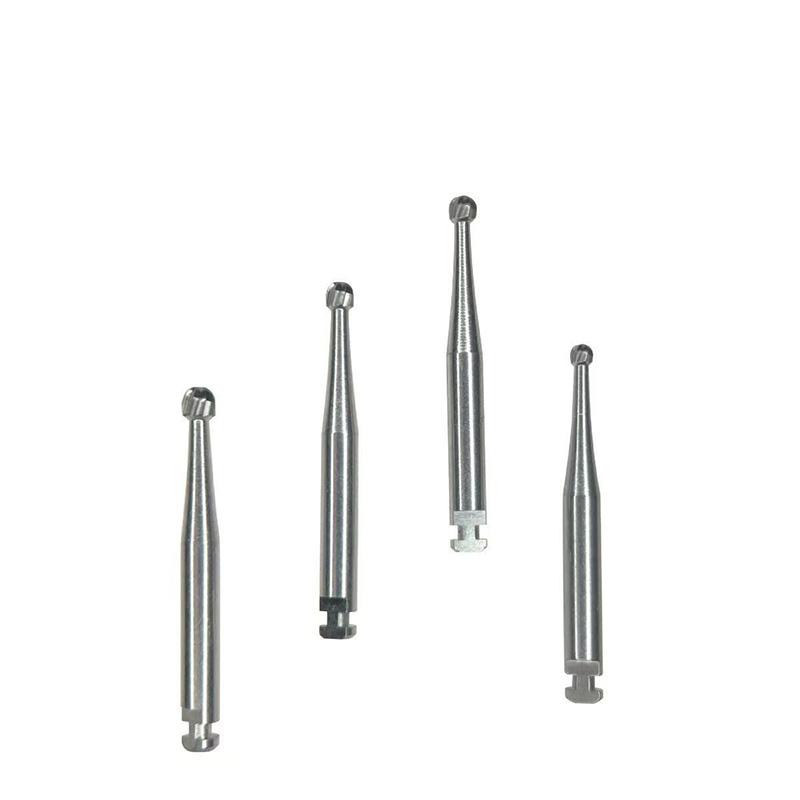 Dental Low Speed Contra Angle Machine Bit RA Low Speed Ball Drill Tungsten Steel Carbide Bur 5PC