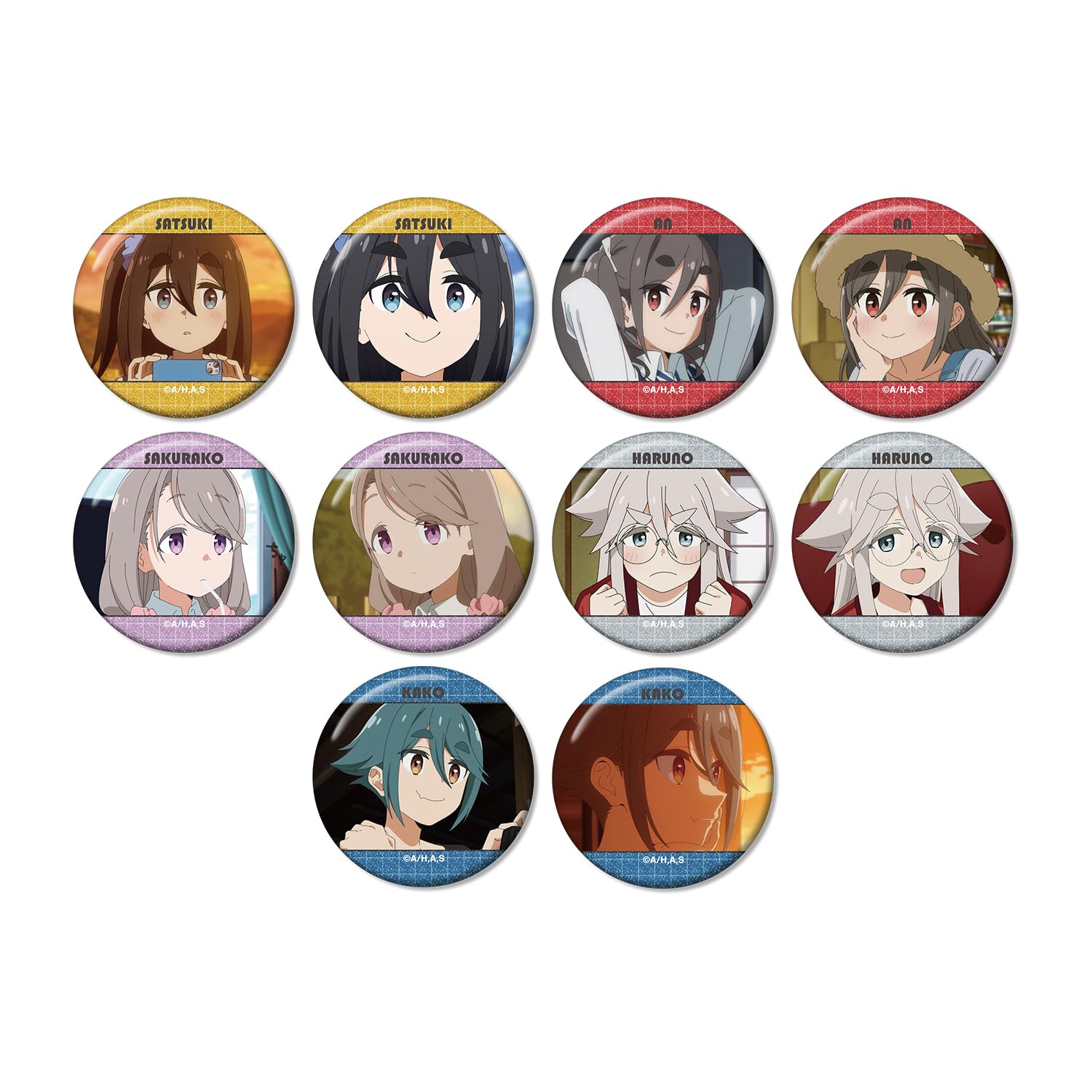 ТВ Аниме [mono] Сцена Торговли Блестящие Металлические Значки, Коробка из 10 шт.