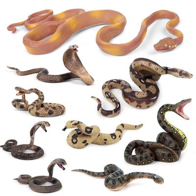 Simulační hadí hračky Halloween Tricky Realistický Python Modely divokých zvířat Ornamenty Strašidelné hadí hračky