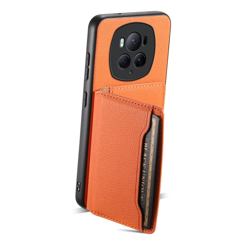 Denior for Magic 7/6/5 lychee pattern imitation leather Honor 100/90Pro card holder mobile phone case