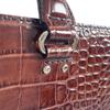 Kate Spade New York Croco Embossed Handbag Leather Brown Women Used